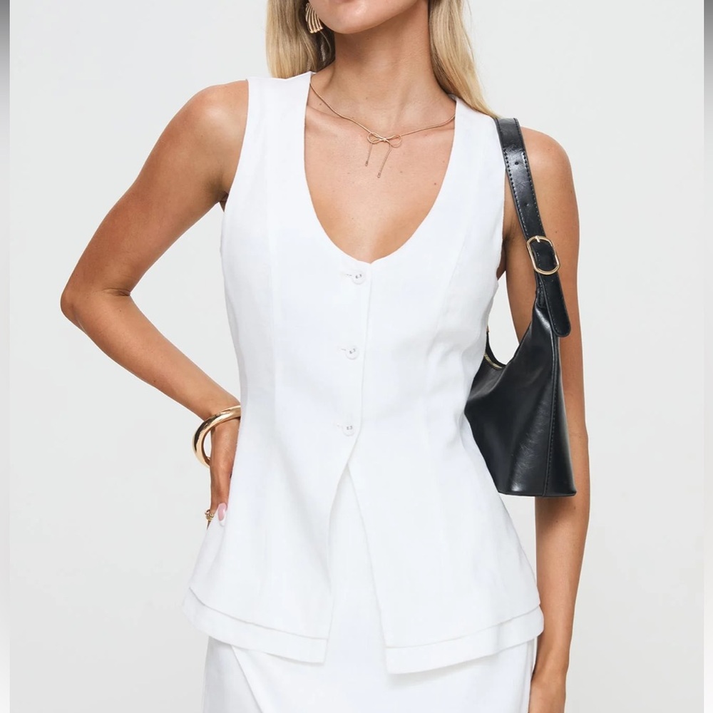 Princess Polly Springview Vest Top White